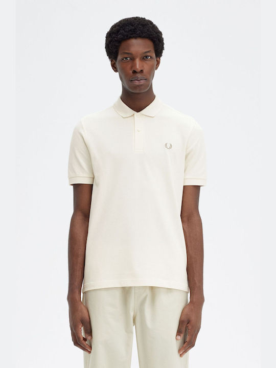 Fred Perry Shirt Men's Blouse Polo Ecru Warm Stone