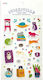 Transparente Vinylaufkleber Stickiville Quirky Cats