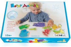 Puzzle pentru Copii Happy Animals pentru 1+ Ani 2buc Beleduc