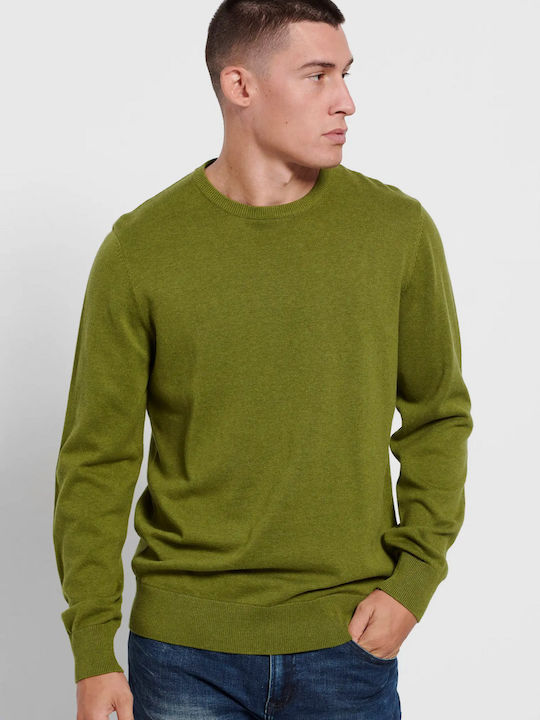 Funky Buddha Men's Long Sleeve Sweater Green