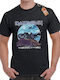 Rock Deal Iron Maiden Schreibendes Wand T-Shirt Schwarz Baumwolle