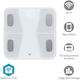 Nedis Smart Badezimmerwaage mit Bluetooth in Weiß Farbe BTHPS11WT