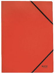 Leitz File Folder With Rubber Band And Elastic Red Leitz File Folder With Rubber Band And Elastic Red