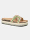 Sandale Casual Damă Flatforme Verzi K24-308-H63-Verde
