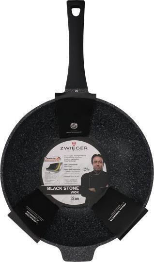 Zwieger Wok Mit Deckel aus Aluminium mit Steinbeschichtung 32cm