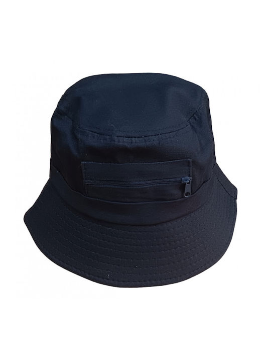 Αφοί Γιαννακόπουλοι Υφασμάτινo Ανδρικό Καπέλο Στυλ Bucket Μπλε