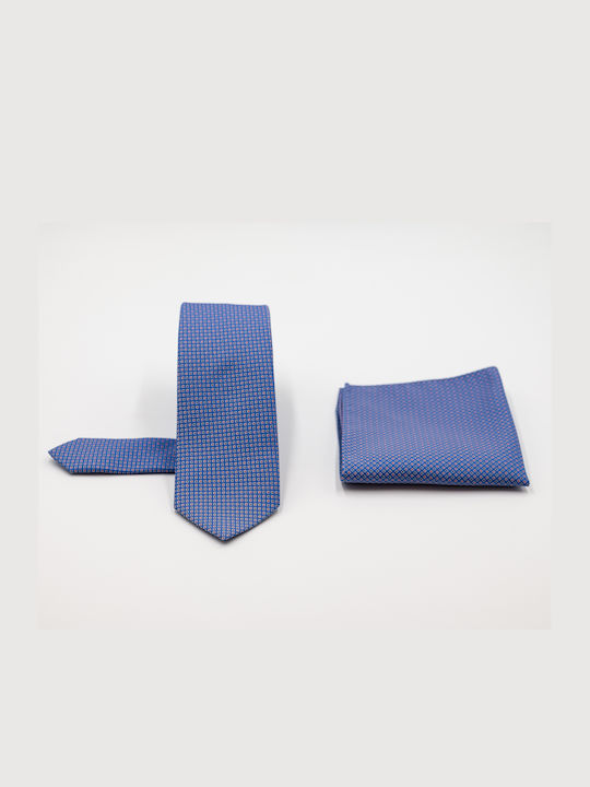 Venturi Herren Krawatten Set in Blau Farbe