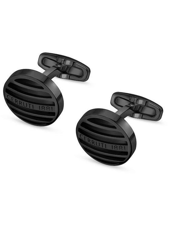 Cerruti Cufflinks of Steel Black