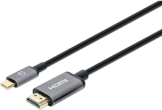 Manhattan HDMI Cable Male - HDMI Male 1m Black