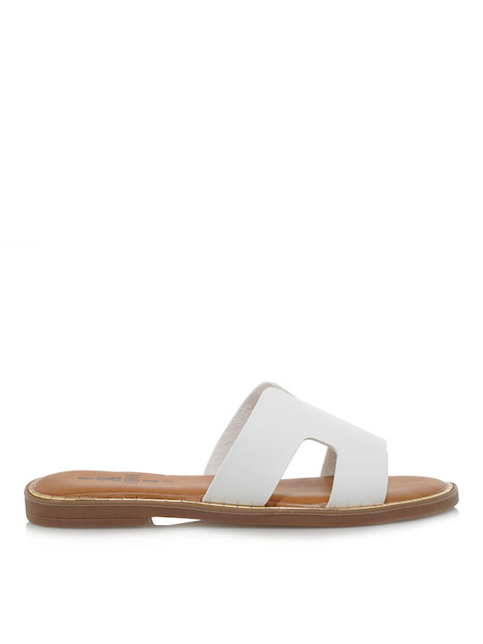 JK London Women's Flat Sandals in White Color