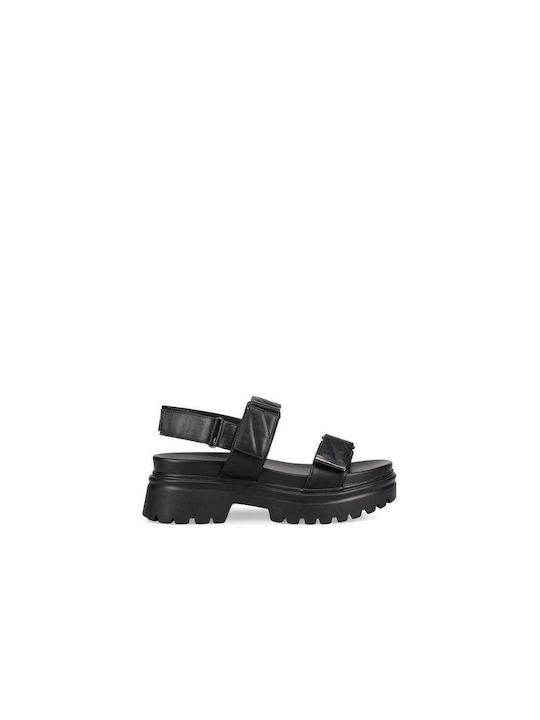 Migato Synthetic Leather Women's Sandals Black