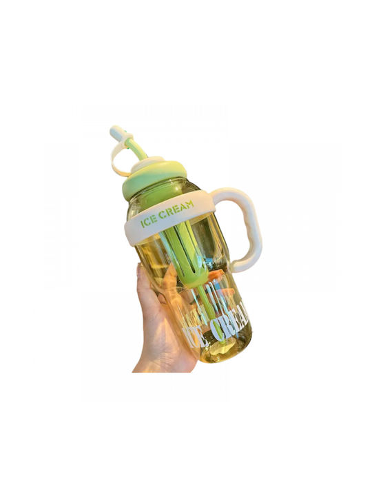 Water Bottle Plastic 1300ml Green