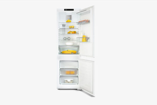 Miele Εντοιχιζόμενος Ψυγειοκαταψύκτης 253lt NoFrost Υ177xΠ54.1xΒ54.5εκ. Λευκός KFN 7733 E