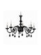 Chandelier with Crystals Black ΠΛΚΟ08.00530