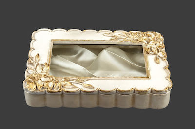 La Vista Tabletop Wedding Crown Case Ecru