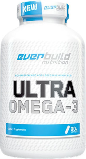 Everbuild Nutriton Ultra Omega-3 Масло от черен дроб на треска и рибено масло 90 софтджел