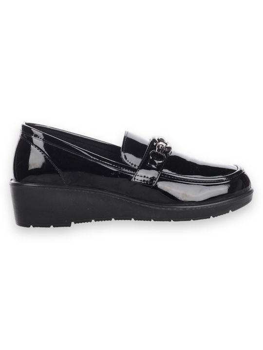 Famous Shoes Ανατομικά Γυναικεία Slip-On Μαύρα