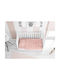 Dimcol Baby Sheets Set Crib Cotton Smile - Coral 82 Coral 120x160cm 3pcs