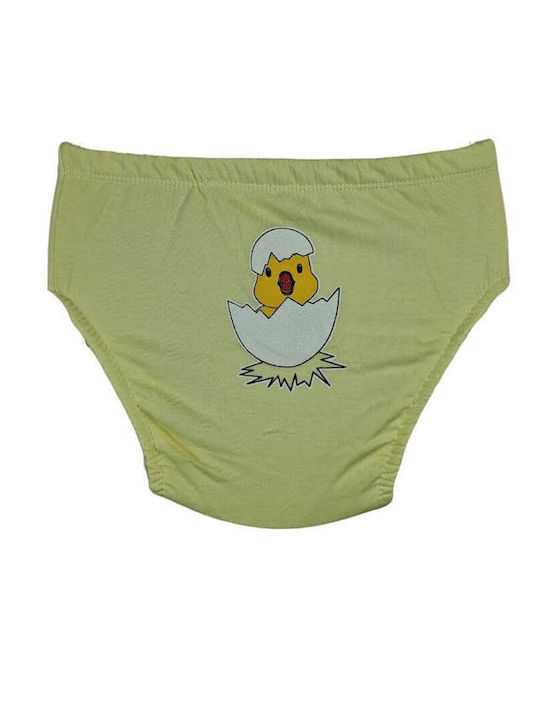 Poopes Kids' Brief Yellow