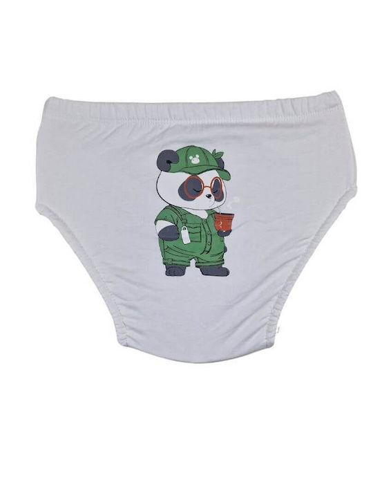 Poopes Kids' Brief White