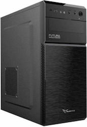 Alcatroz Futura N3000 Midi Tower Κουτί Υπολογιστή Μαύρο