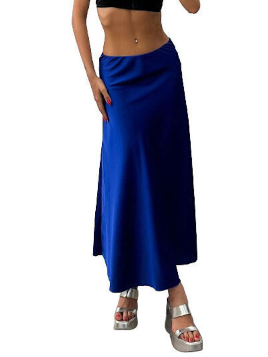 Chica Satin Skirt Blue royal blue