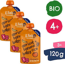 Ella's Kitchen Baby Food Jar Rice, Banana and Apricot Gluten-Free for 4m+ 360gr