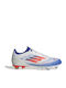 adidas F50 League Fußballschuhe mit Stollen Cloud White / Solar Red / Lucid Blue