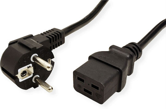 Value Power Cable Cee 7/7 Male To C19 2.0m Black 19.99.1552-20