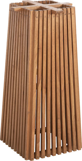 Freebox Stand De Masă Din Lemn Natural 40x40x90cm