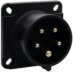 Wasserdicht Stecker Stecker-Adapter Schwarz Wasserdicht Stecker Stecker-Adapter Schwarz