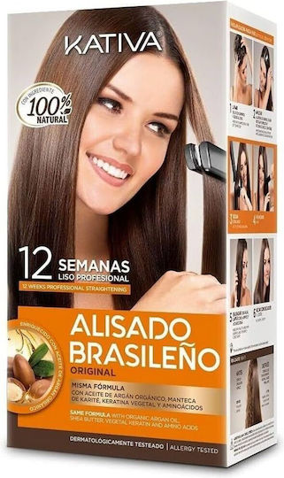 Kativa Brazilian Straightening Hair Care Set for Straightening