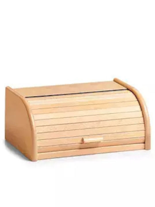 Zeller Wooden Bread Box Brown 40x28x18cm