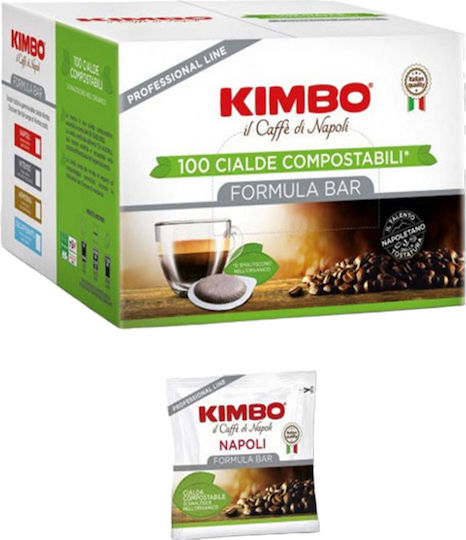 Kimbo Κάψουλες Espresso Napoli Συμβατές με Μηχανή E.S.E. Pod 100caps