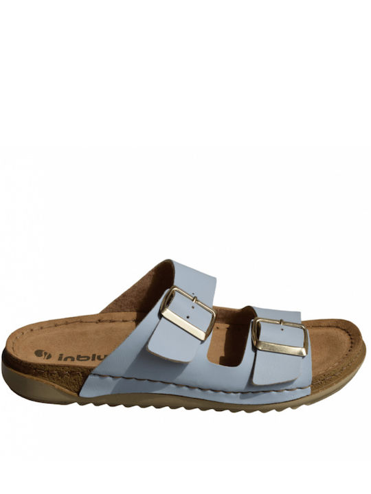 Inblu Damen Flache Sandalen in Hellblau Farbe