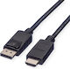 3M Cable DisplayPort male - HDMI male 3m Μαύρο (11.04.5782-10)