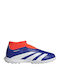 Kids Soccer Cleats And Shoes High Predator 24 League Turf With Sock Without Laces Blue