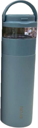 Sticlă Termos Oțel inoxidabil / Plastic 420ml Albastru