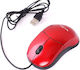 Weibo FC-142 Wired Ergonomic Mouse Red