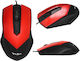 Weibo FC-3013 Wired Ergonomic Mouse Red