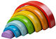 Big Jigs Играчка за подреждане Rainbow от дърво за 36++ месеца