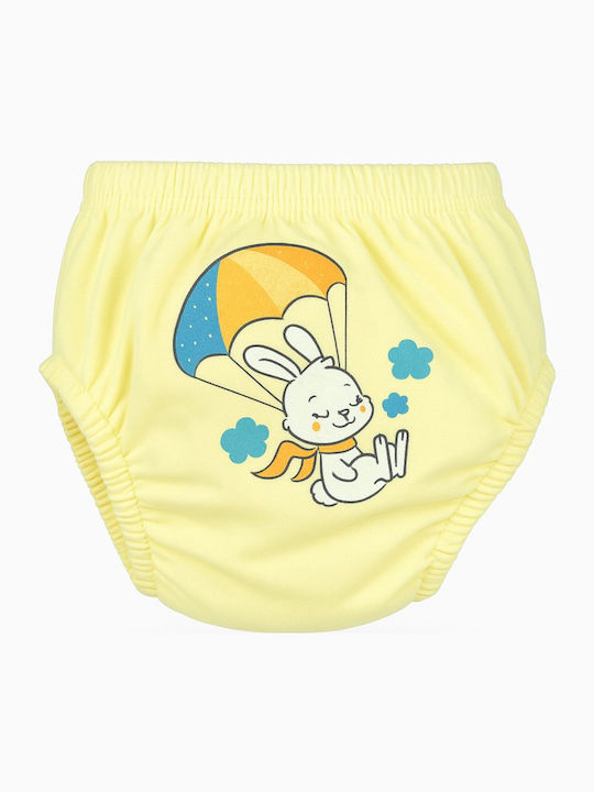 Poopes Rocking Bunny Scutec pentru copii Galbenă