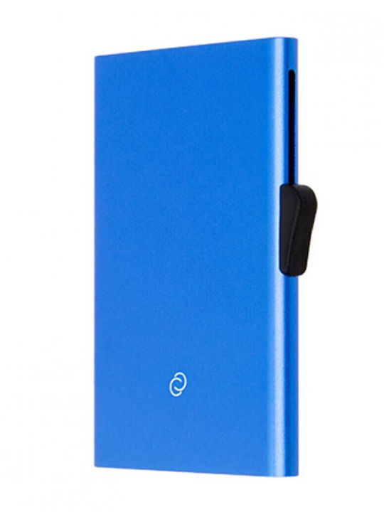 C-Secure Men's Wallet Cards with RFID Blue