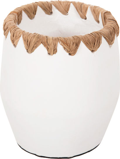 HomeMarkt Decorative Vase Ceramic Orange Diameter 13xHeight 13cm