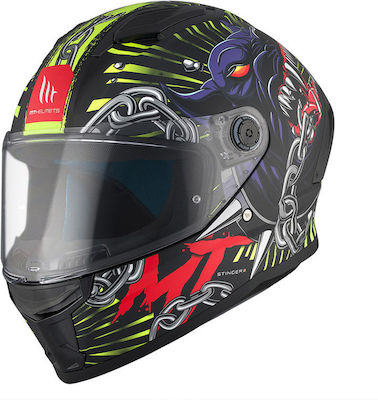 MT Stinger 2 Full Face Helmet DOT / ECE 22.06 1450gr Akin A3 Matt