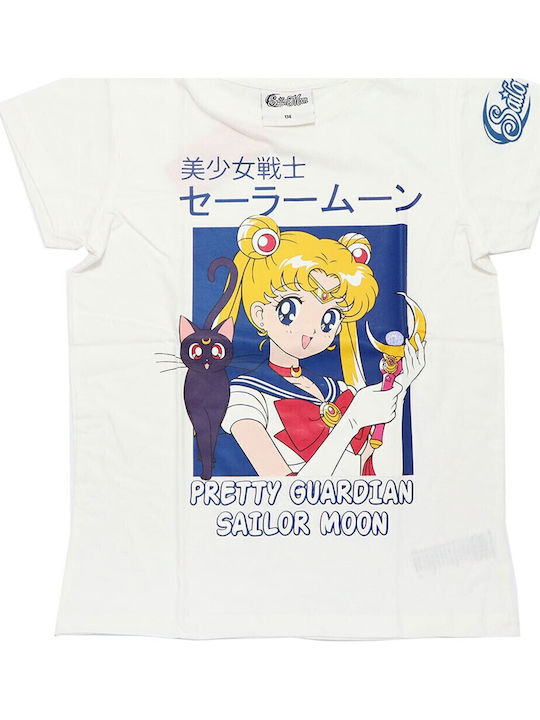 Toei Animation Kinder-T-Shirt Weiß Sailor Moon