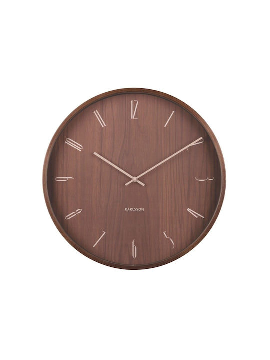 Karlsson Wall Clock Brown Ø40cm