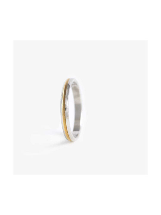 Two-tone Polished 14k Wedding Ring Stergiadis