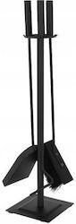 Fireplace Tool Set with Stand Holder Black