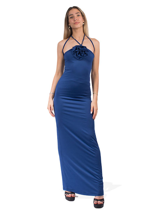 Trilogy Clothing Maxi Evening Dress Blue